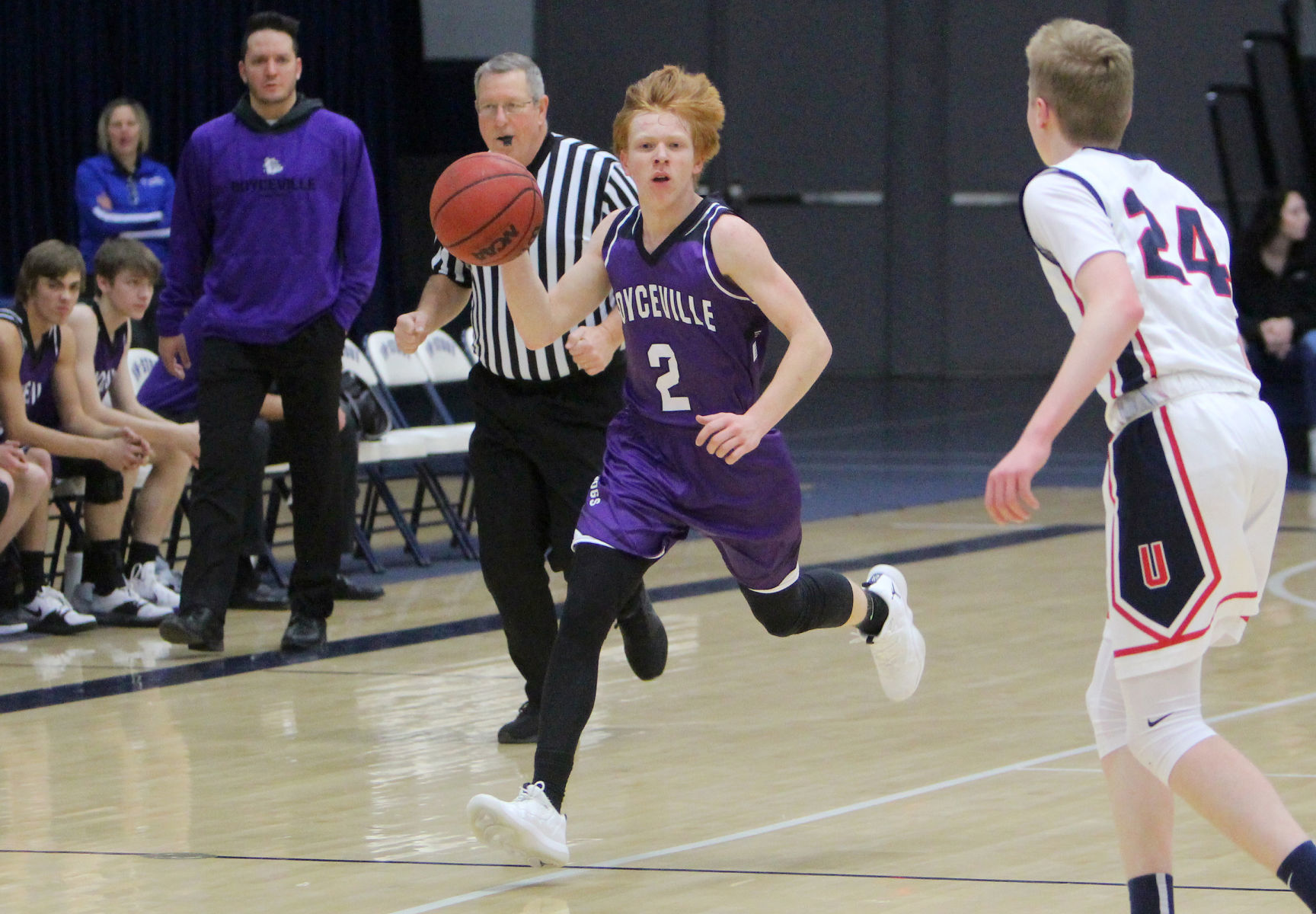 Boyceville boys basketball vs Unity at UW-Stout 12-1-18